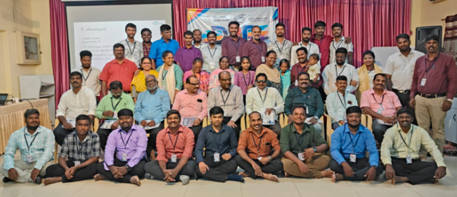 Participants assembled for a Tamil-language Disciple to Disciple training programme